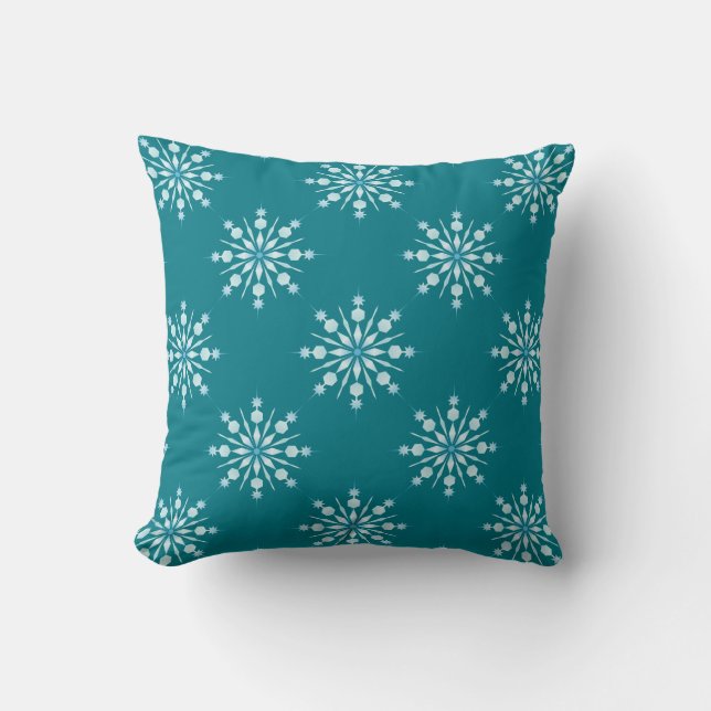 Sierkussen/Snowflakes Kussen (Voorkant)
