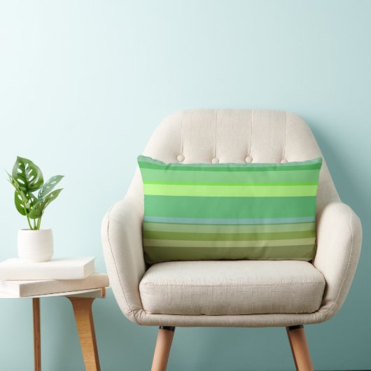 Sierkussen Stripe Green Kussen (Stoel)