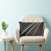 Sierkussen Stripe Sepia Black Kussen (Stoel)