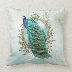 Sierkussen Turquoise Shabby Peacock