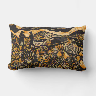 Sierkussen van de aardappeltelers kussen