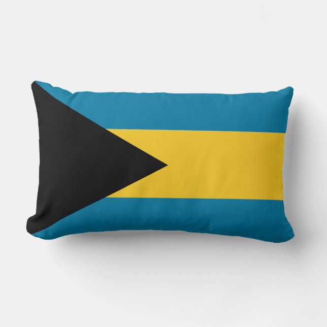 Sierkussen van de Bahamaanse vlag Kussen (Voorkant)