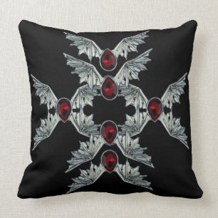 Sierkussen van de Black gothic Blood Bat Wings