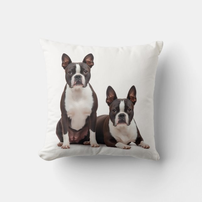  Sierkussen van de Boston Terrier (Voorkant)