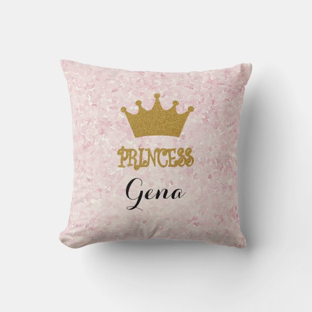 Sierkussen van gepersonaliseerde prinses (Voorkant)