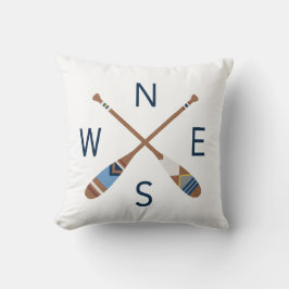 Sierkussen van geverfde paddle compass