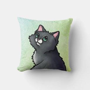 Sierkussen van groene geoogste katten