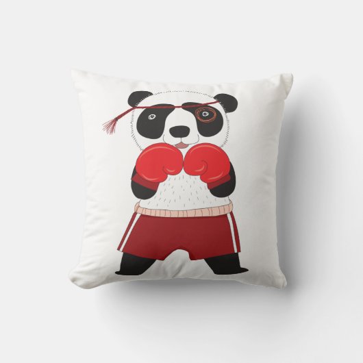 Sierkussen van het Beer van Sports Boxing Panda (Voorkant)