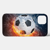 Sierkussen van ontvlammend Football/Voetbal Case-Mate iPhone Case (Achterkant (horizontaal))