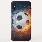Sierkussen van ontvlammend Football/Voetbal Case-Mate iPhone Case (Achterkant)