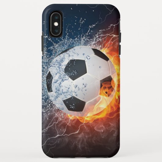Sierkussen van ontvlammend Football/Voetbal Case-Mate iPhone Case (Achterkant)
