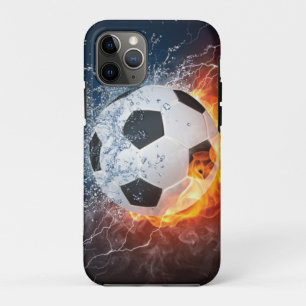 Sierkussen van ontvlammend Football/Voetbal iPhone 11 Pro Hoesje