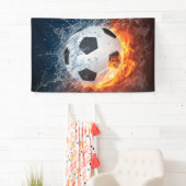 Sierkussen van ontvlammend Football/Voetbal Spandoek (Insitu)