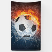 Sierkussen van ontvlammend Football/Voetbal Spandoek (Verticaal)