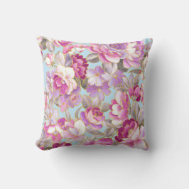 Sierkussen van paarse bloemen