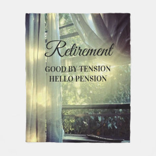 Sierkussen van pensionering fleece deken