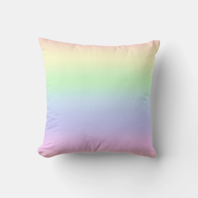 Sierkussen van regenboogpastels (Voorkant)