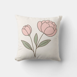 Sierkussen van Wonky Zoo Peonies
