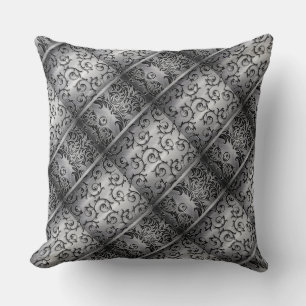 Sierkussen voor Black & Silver Curls Diamond Patte