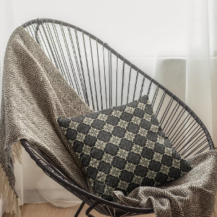 Sierkussen voor decoratieve donatie van zwarte dot