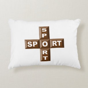 Sierkussen voor kinderen CHOCOLADE SPORT Accent Kussen