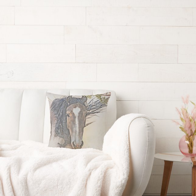 Sierkussen voor Serenity Wild Horses (Bank)