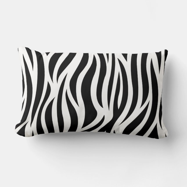 Sierkussen Zebra Print Lumbar Kussen (Voorkant)