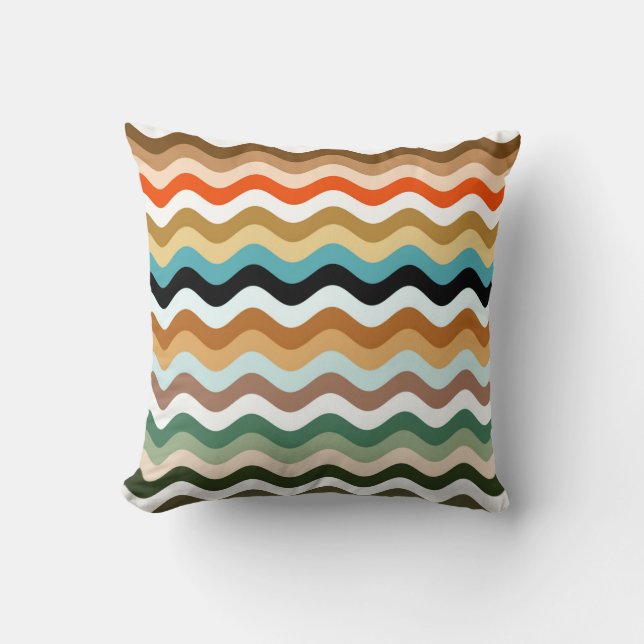 Sierkussen Zigzag Multicolor Pattern (Voorkant)
