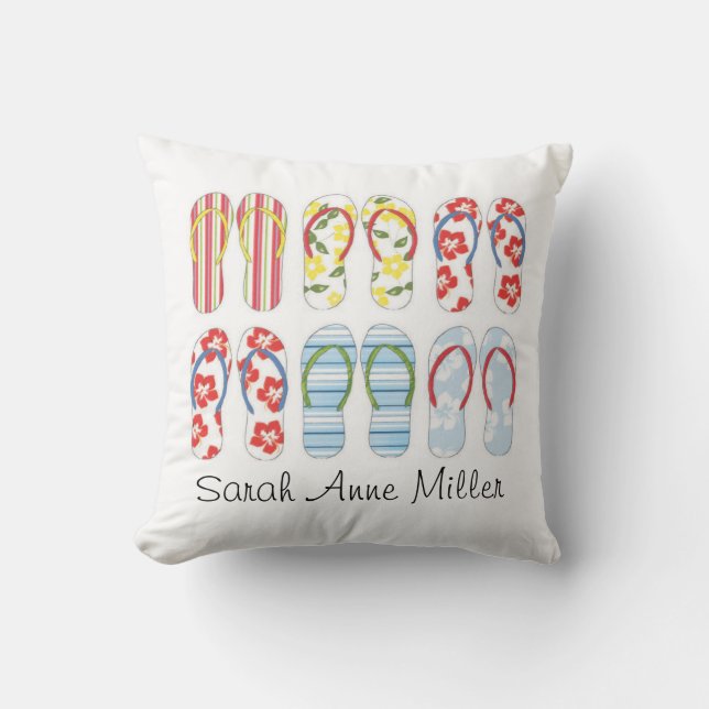 Sierkussen zomerTeenslippers (Voorkant)