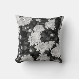 Sierkussen zwarte en witte lentevloeren