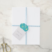 Sierlabel cadeau baby shower 'Sterren Maan & Wolke Cadeaulabel (Met Touw)