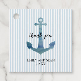 Sierlabels met zeeanker Bedankt Bedankjes Labels
