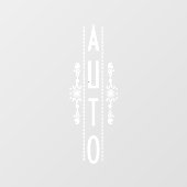 Sierlijk Automatisch Deur Signaal, Raamsticker (Vel)