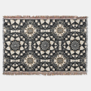 Sierlijk Bloem Mandala Ontwerp Deken