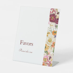 SIERLIJK Blooms Favorieten teken Reclamebord Met Voetstuk