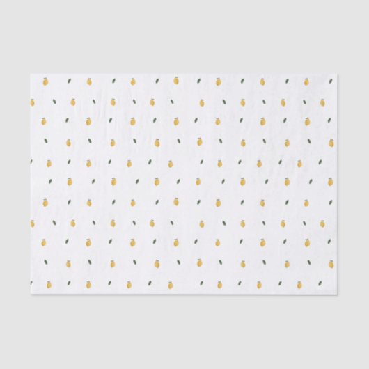 sierlijk citroenpatroon tissuepapier (Voorkant)