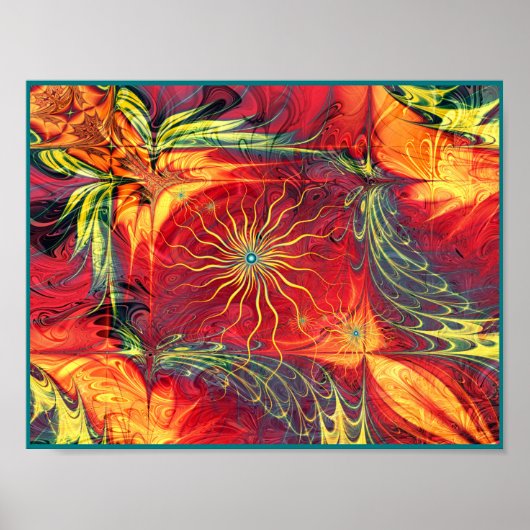 Sierlijk Fractal Design Poster (Voorkant)