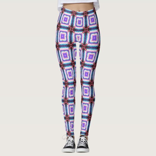 sierlijk geometrisch leggings (Voorkant)