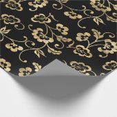 Sierlijk gouden overlay cadeaupapier (Hoek)