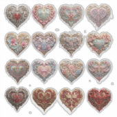 Sierlijk Hart Sticker (Voorkant)