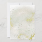 Sierlijk met Zacht groene doop uitnodiging (Achterkant)