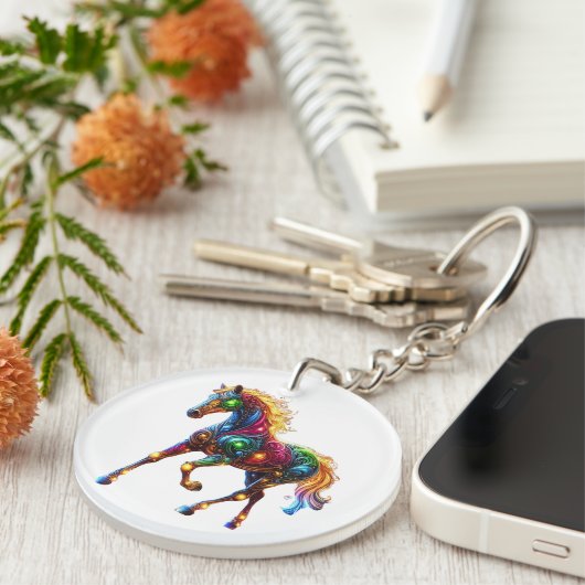 sierlijk paard sleutelhanger (Voorkant Rechts)
