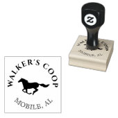 sierlijk paardenmonogram Stempel (Gestempeld)