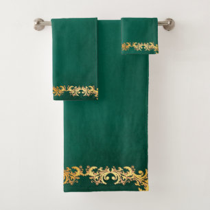 Sierlijk Smaragdgroen Bad Handdoek