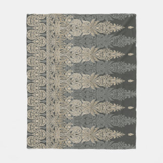 Sierlijk traditioneel paisley-motief fleece deken