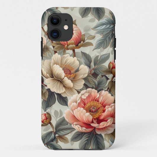 sierlijke bloemen Case-Mate iPhone case (Achterkant)