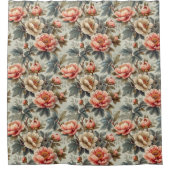  sierlijke bloemen douchegordijn (Voorkant)