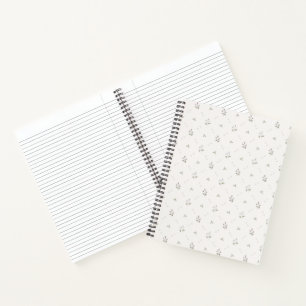 sierlijke bloemenspiraal Notitieboek
