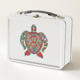 Sierlijke bloemrijke zee schildpad lijnkunst