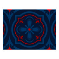 Sierlijke bloemtegels patroon